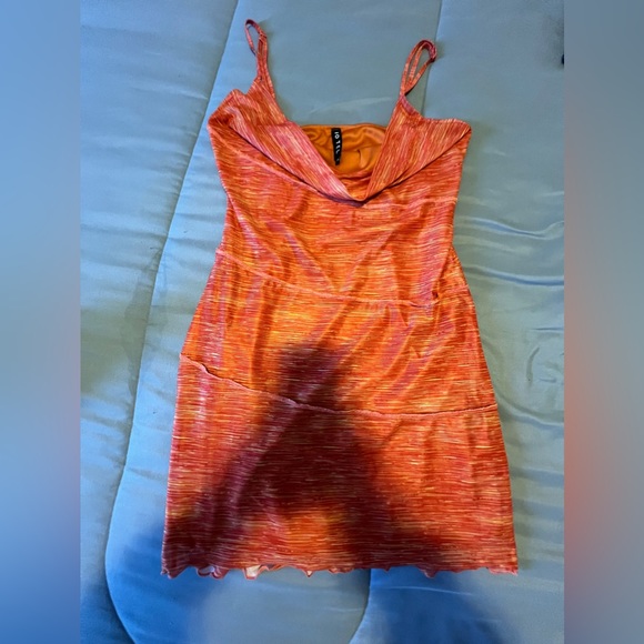 open lace back dress Motel Rocks Aisha Marble Print Dress